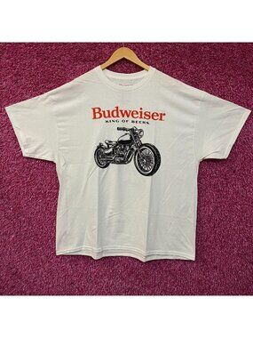 Budweiser PacSun Biker Vintage-Style Motorcycle Graphic T-Shirt 2XL